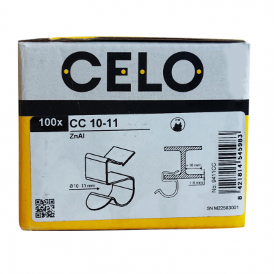 zacisk na kabel 10-11mm grubość belki 4-7,5mm /opk=100szt./ 97511CC CELO (97511CC)